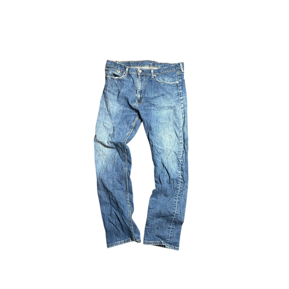 Levi Strauss & Co Mens Medium Wash Straight Leg Denim Jeans Blue 32